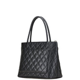 シャネル ココマーク 復刻 トートバッグ ハンドバッグ ブラック キャビアスキン レディース CHANEL 【中古】